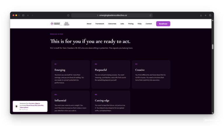 Emerging Leaders Collective screenshot 2