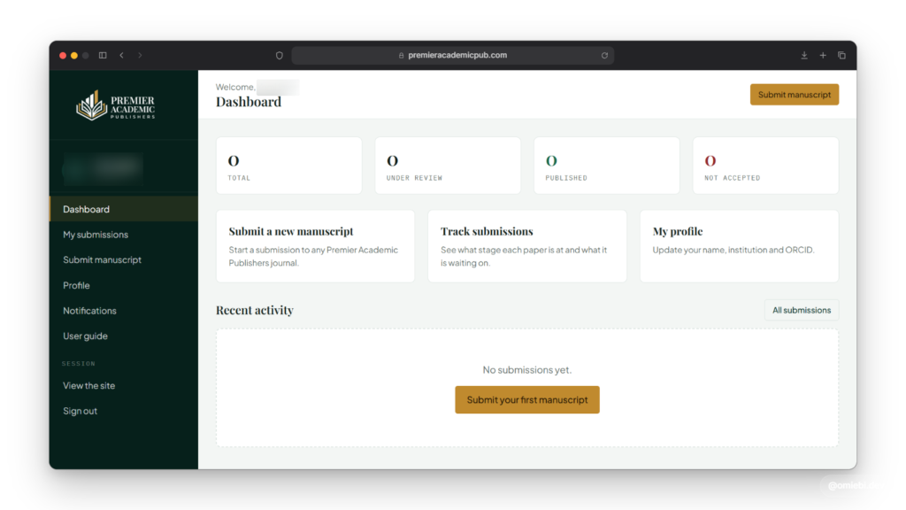 Premier Academic Publishers screenshot 3