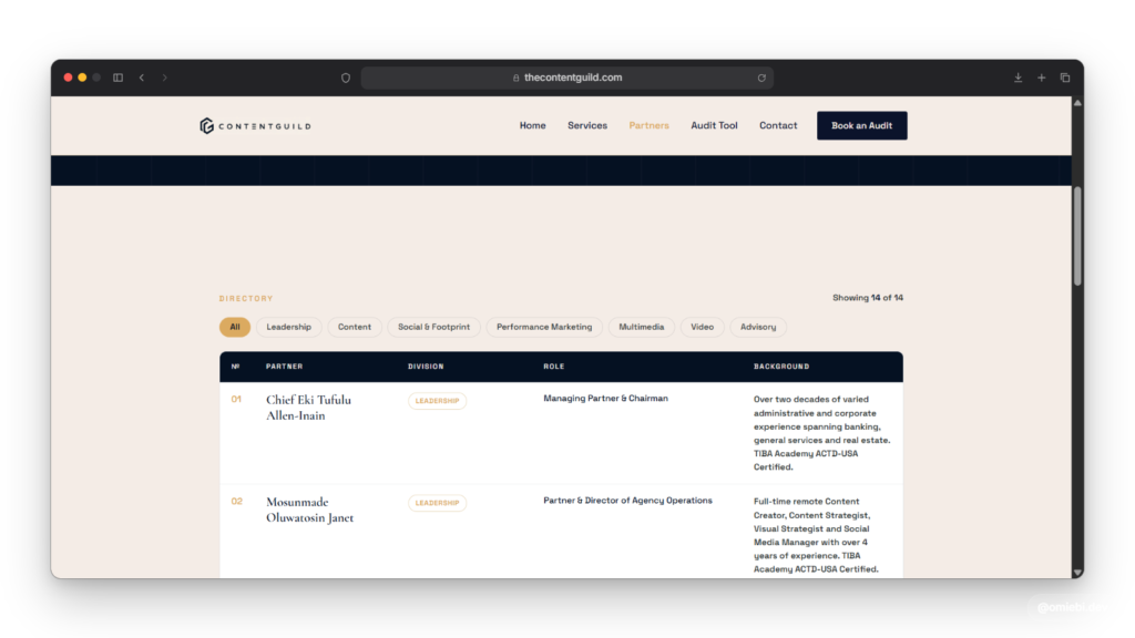 Content Guild Ltd screenshot 1